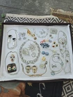 VINTAGE RHINESTONE COSTUME JEWELRY LOT Weiss, Sterling, Necklaces, Sets, 44