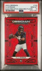 2023 Panini Obsidian CJ Stroud Electric Etch Asia Red Flood #140 63/90 PSA 10