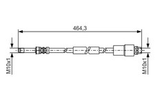 Flexible de frein Mercedes 300