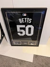 Mookie Betts Autographed Framed MLB Jersey Los Angeles Dodgers Beckett BAS