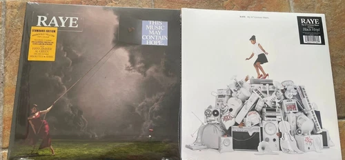 RAYE This Music May Contain Hope & My 21st Century Blues Vinyl LP Lot Sealed
