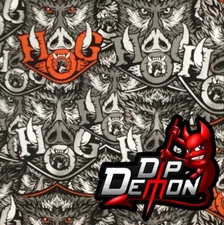 WILD HOGS HARLEY HOG SKULLS HYDROGRAPHIC WATER TRANSFER FILM HYDRO DIP DIPPING