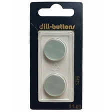 Buttons Mint Round Shank 2-Pack 11/16" 18MM Vintage Dill No. 1295 Germany