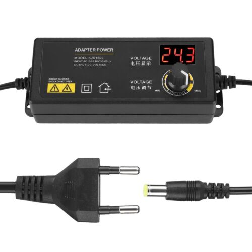 Adjustable Power Adapter AC/DC 3-36V Switching Universal 60W 1.7A Adapter Power - Picture 7 of 12