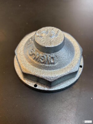Überströmkappe DN25 für Gaszähler G4  *  NEU *  2'' IG Gaskappe