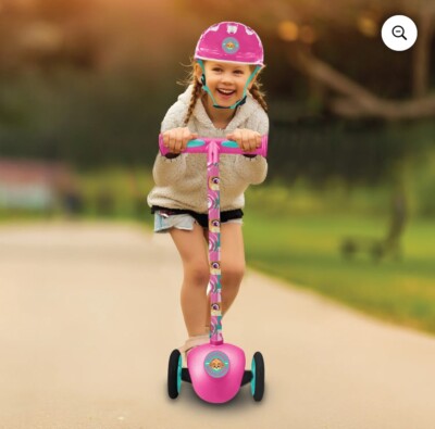 Nickelodeon Paw Patrol 3 Wheel Kick Scooter Helmet Girl Toddler