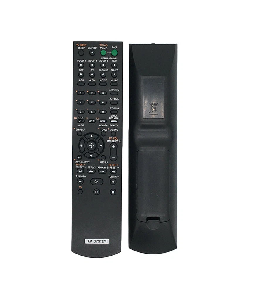 US Ship Remote Control For Sony STR-K660P STR-DE625 AV Receiver System  - Image 2 of 3