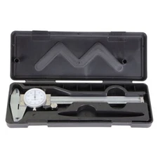 6 In Dial Caliper Stainless Steel Shockproof 0.001 In Of One Inch With Case