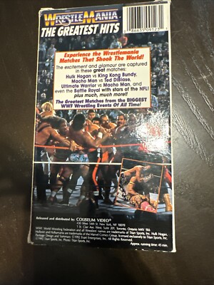 WWF Wrestlemania: The Greatest Hits VHS Video 1992- Coliseum Video