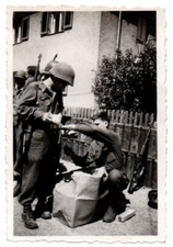 WW2 World War 2 Era Military Soldier Man Dough Boy Vintage Snapshot Photo