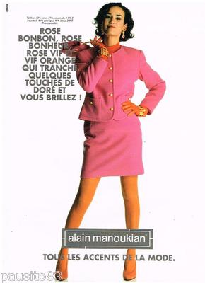 ADVERTISING ADVERTISING 095 1992 ALAIN MANOUKIAN knit suit