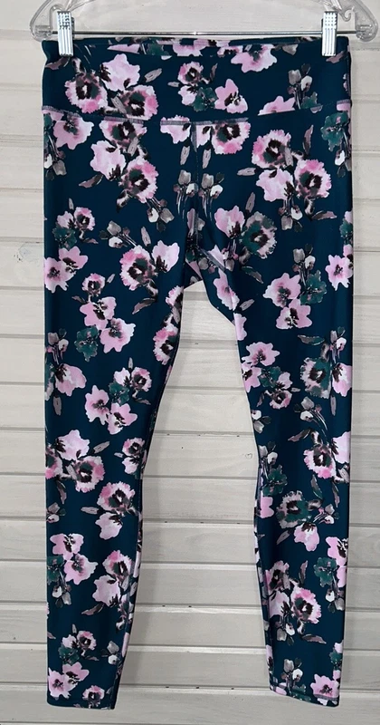 fabletics define powerhold mid-rise athletic yoga pants euc leggings