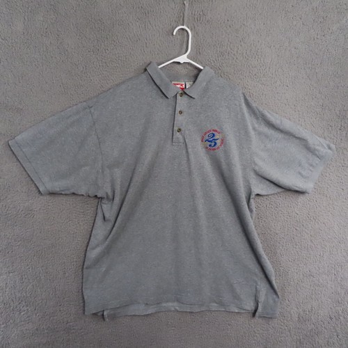 Vintage Mickey Inc Men Gray Polo Shirt XXL Walt Disney World 25 Years