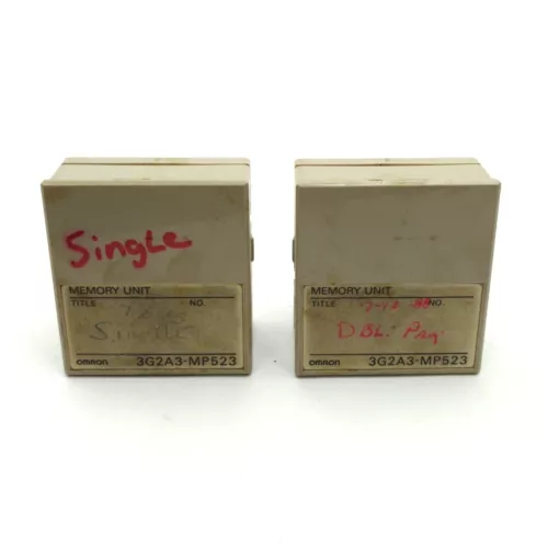 Lot of 2 Omron 3G2A3-MP523 Memory Unit Module, 30-Pin Connector