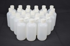 Classic Container 8oz Boston Round 24/410 Natural With Flip Top Lid Lot of 24