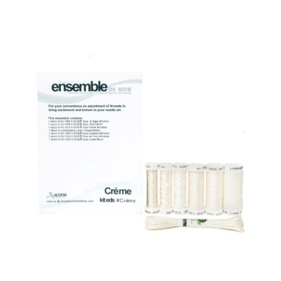 Creme Silk Thread Assortment Access Commodities Ensemble de Soie Au ver a Soie
