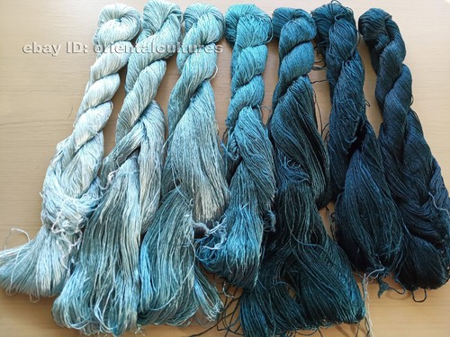 7bundles 100%natural mulberry silk,hand-dyed su embroidery silk floss/threads - Picture 4 of 12