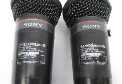 2x Sony WRT-800A UHF Synthesized Wireless Microphone Mic | eBay