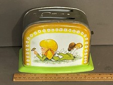 VINTAGE OHIO ARTS SUNNIE MISS TOASTER TIN LITHO KIDS CHILDRENS KITCHEN PLAY TOY