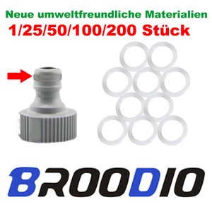 O-Ringe / Dichtungen passend für alle 1/2" Schlauchsystem wie Gardena usw. EPDM