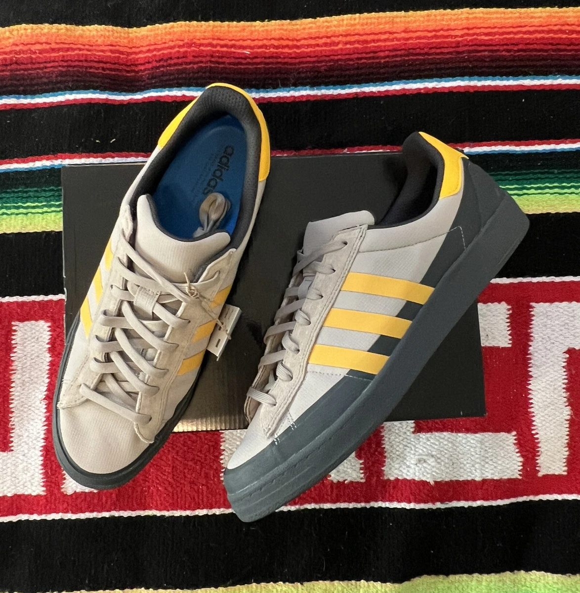 Adidas Campus ADV Grey Active Gold HR0113 Mens 12.5 skateboard sup pal