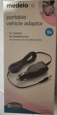 MEDELA CAR CHARGER VEHICLE LIGHTER POWER ADAPTER 9V Portable For Pump in Style
