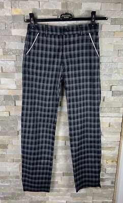 Ping Golfhose Damen Taille 26 Bein 27 schwarz kariert 