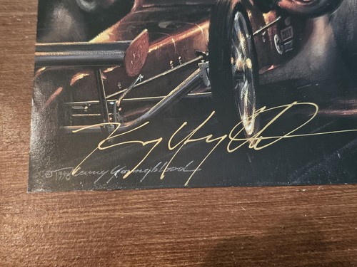 Rare Nitro Knights Poster Signed By Artist Kenny Youngblood Drag Racing Art - Picture 2 of 15