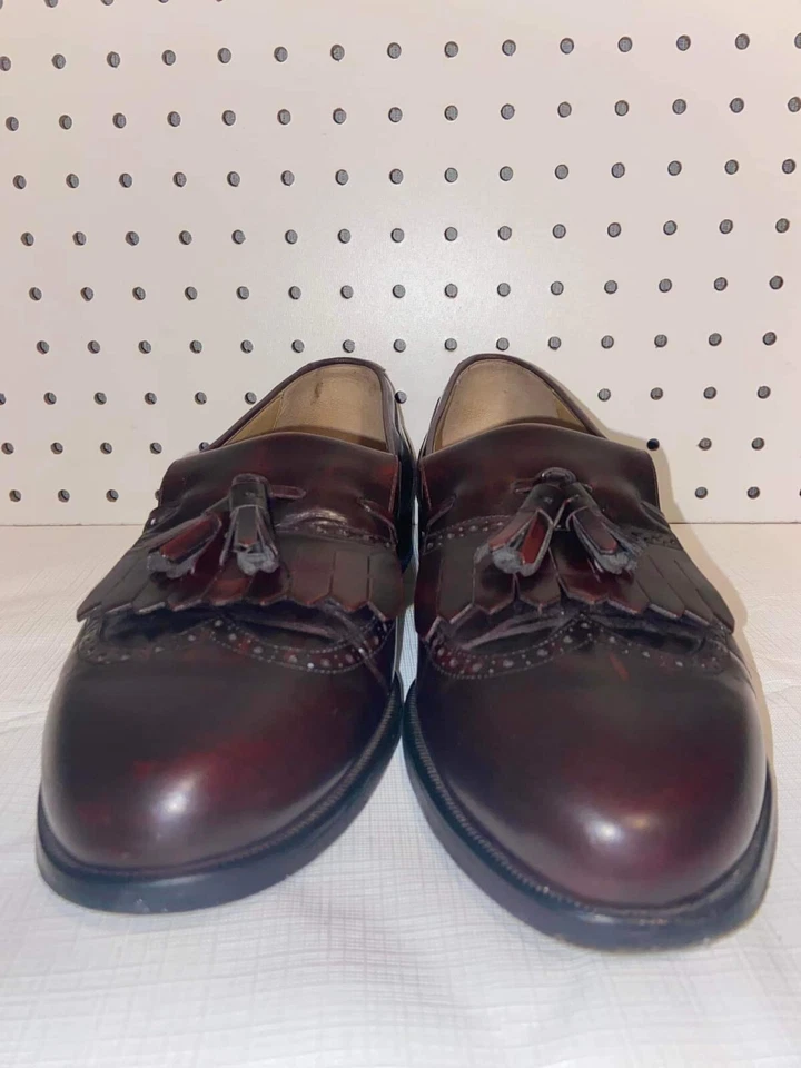 Nordstrom Kiltie Borlas Punta de Ala Mocasines Zapatos de Vestir Para Hombres Talla 9M Itlay... Foto 4 de 4