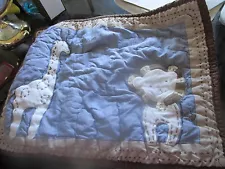 Pottery Barn Kids Lion and Giraffe Quilted crib small sham   New