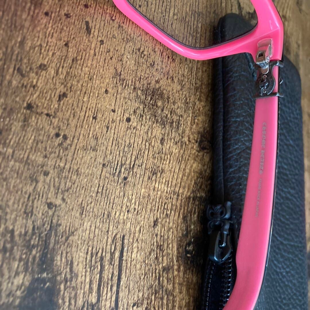 CHROME HEARTS MYDIXADRYLL Pink Square Eyeglasses/Sunglasses