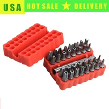 33 Torx Security Bit Set - Hex Star Spanner & Tri-Wing Tamper-Proof Tool