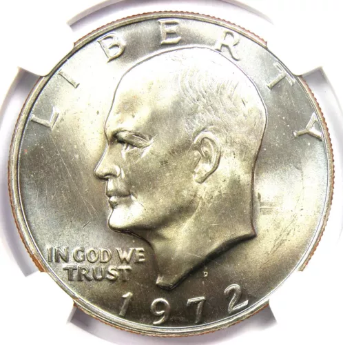 1972-D Eisenhower Dollar Ike $1 Coin - Certified NGC MS67 - $2,500 Value!