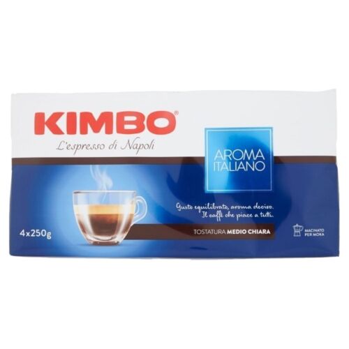 Kimbo Aroma Italiano ground coffee multipack of 4 x 250g