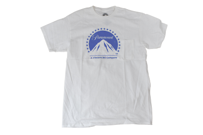 Paramount Mens A Viacom CBS Company White Pocket Tee Shirt New S