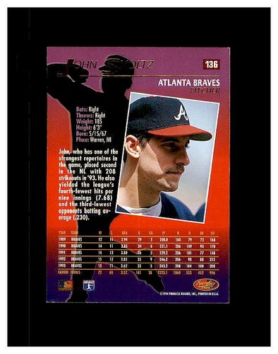 JOHN SMOLTZ YOU PICK SEE SCANS OF EVERY CARD - Picture 13 of 379