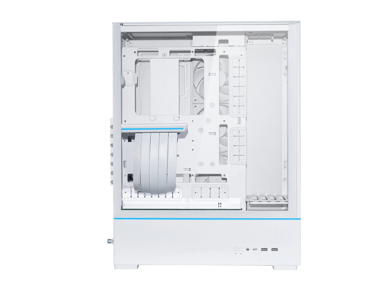 Корпус компьютера LIAN LI SUP01 из белой стали закаленного стекла ATX Mid Tower ----SUP0