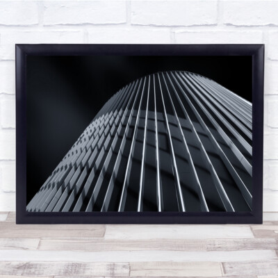 Architektur Abstrakte Schatten Linien Schwarz & Weiß Geometrie Wandkunstdruck