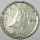 1942 Canada 10 Cents - George VI - Very Fine (VF) KM#34 - 80% Silver - 5732