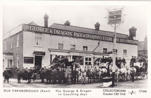 Coach George & Dragon Farnborough Kent Pamlin Prints repro photo postcard C1646 - Picture 1 of 1