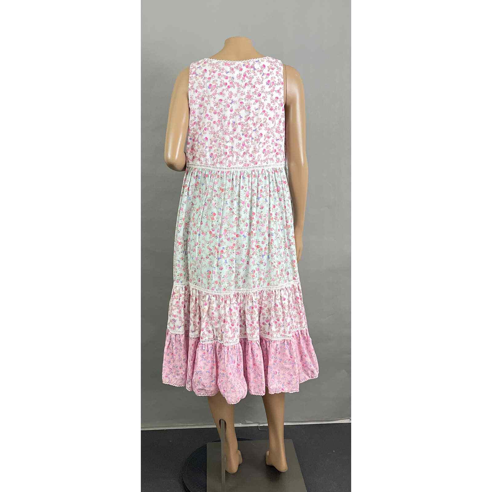 LoveShackFancy x Target Dress Women L Camille Tiered Floral Babydoll