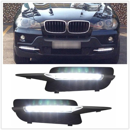 Pour Bmw E70 X5 2007-2010 Led DRL Feux de jour Feu de brouillard - Bild 1 von 8