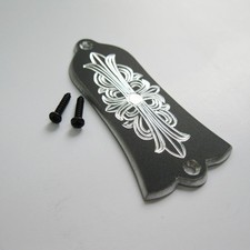 Classical pattern handmade aluminum truss rod cover fits most Gibson guitars