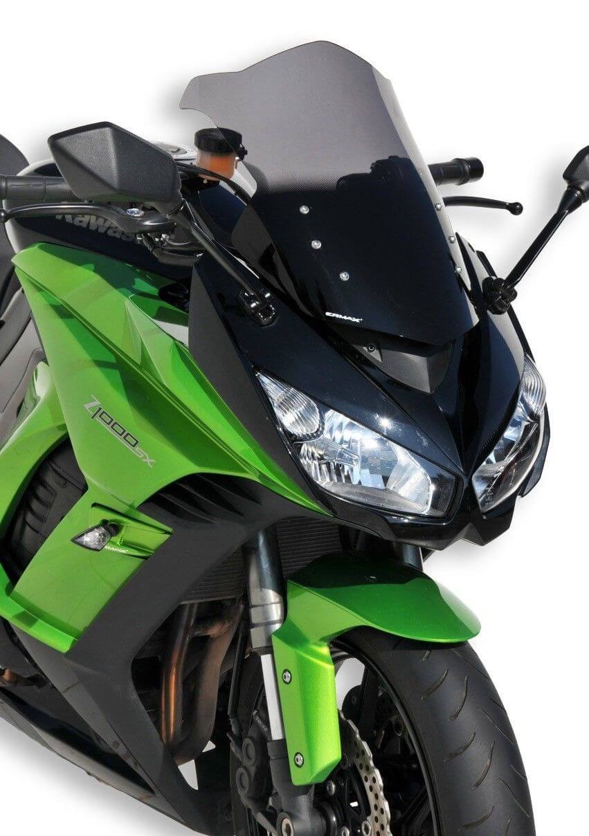 Bulle sport Ermax Kawasaki Z1000 SX aérodynamique améliorant le confort