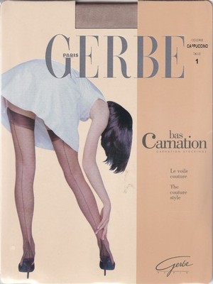 Nahtstrümpfe GERBE CARNATION 11 D 3 Farben 5 Größen. Vollmodische Strümpfe.