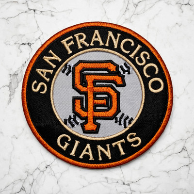 SAN FRANCISCO SF GIANTS MLB EMBROIDERED IRON/SEW ON PATCH 3'' ROUND FREE SHIPPING