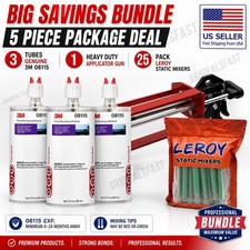3 Tubes 3M 08115 Panel Bond Adhesive 1 Applic...