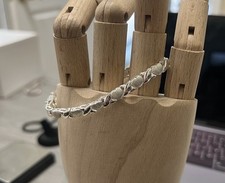 .925 sterling silver infinity love heart bracelet 7  12G new