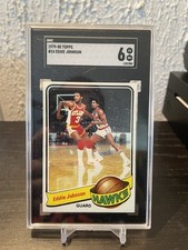 1979 TOPPS #24 EDDIE JOHNSON SGC 6 EX Atlanta Hawks