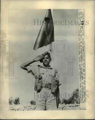 1944 Press Photo 1st Indian Sepoy VC Kamal Tram on the Italian front - nem45112